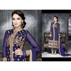 6201Blue Blossom LEO Designer Party Wear Suit