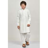 Cream Pakistani Boys Kurta Shalwar Suit