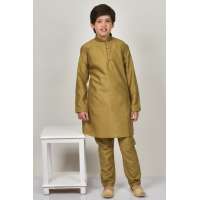 Antique Brown Formal Boys Kurta & Pajama