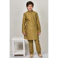 Antique Brown Formal Boys Kurta & Pajama