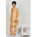 Antique Gold Boys Wedding Kurta Pajama