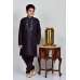 Black Kids Indian Wear Kurta Pajama