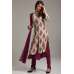 Magenta Purple Long Kurti Style Salwar Suit Set