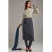 Grey Indian Designer Ready To Wear Layered Suit