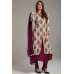 Magenta Purple Long Kurti Style Salwar Suit Set