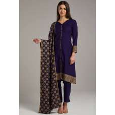 Navy Blue Pakistani Designer Readymade Dress