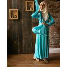 Turquoise Indian Designer Readymade Gown