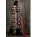 Black Floral Shirt & Trouser Readymade Jacket Style Pakistani Dress