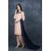 Peach & Blue Simple Casual Salwar Suit
