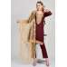 Dark Maroon Party Wear Suit