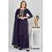 Dark Purple Readymade Straight Pant Suit