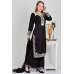 Black Georgette Gharara Style Suit
