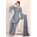 Bluish Grey Indian Designer Palazzo Dress