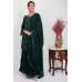 Dark Green Sequin Layered Style Gharara Dress