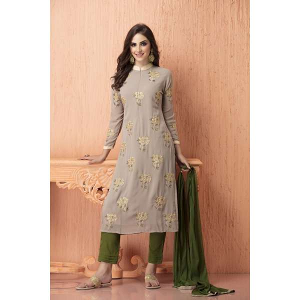 Green Dress Pakistani Suit Readymade Salwar Outfit