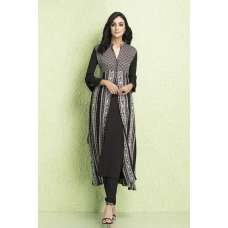 Black Jacket Dress Designer Wear Indian Readymade Suit 