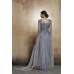 DAZZLING GREY LONG SHEER STYLE READY MADE INDIAN DRESS