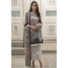 Beige Printed Lawn Suit Pakistani Summer Dress