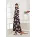 Blue Peach Floral Dress Designer Partywear Readymade
