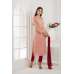 DUSTY PINK AND RED SALWAR PARTY SUIT 