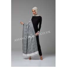 ZAC-801 BLACK WINTER WEAR READY MADE PAKSITANI STYLE OUTFIT WITH WARM SHAWL