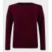 Mens Burgundy Designer Ribbed Jumper