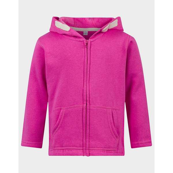 Hot Pink Girls Fleece Hoodie