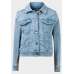 Light Blue Cowboy Girl Denim Sequin Jacket