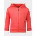 Peach Slim Fit Girls Zip-Up Hoodie