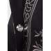Black & White Silver Collarless A Line Ladies Coat