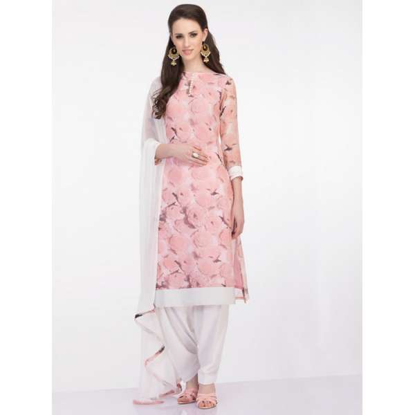 Soft Pastel Printed Suit Readymade Pakistani Salwar Suit