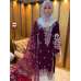 DARK PLUM PAKISTANI DESIGNER PARTY READYMADE SUIT