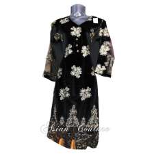 Stunning Black Embroidered Ready Made Salwar Kameez Suit