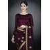 Indian Evening Party Wine Saree Designer Ethnic Wear
