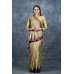 Gold Ethnic Indian Wedding Saree