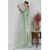 Light Mint Embroidered Indian Saree