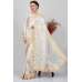 Cream Indian Designer Party Wear Saree