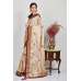 Beige & Maroon Bollywood Style Indian Saree