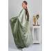 Moss Green Shaded Satin Party Saree