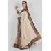 Beige Brocade Border Party Wear Saree