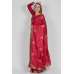 Maroon Embroidered Designer Silk Saree