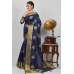 Navy Blue Ethnic Designer Banarasi Saree