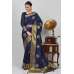 Navy Blue Ethnic Designer Banarasi Saree