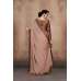 ZACS-605 BEIGE BEAUTIFUL BROCADE BLOUSE INDIAN PARTY WEAR SAREE 