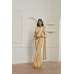 ZACS-612 GOLD SHIMMER GEORGETTE INDIAN WEDDING WEAR SAREE