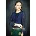 Dark Green & Navy Blue Party Wear Saree