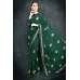 Dark Green & Navy Blue Party Wear Saree