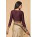 ZACS-714 BEIGE AND PLUM TRADITIONAL INDIAN STYLE SAREE