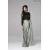 ZACS-707 GREY AND BLACK READY MADE PARTY WEAR SAREE