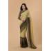 ZACS-723 LEMON COLOUR PRINTED GEORGETTE CASUAL SAREE